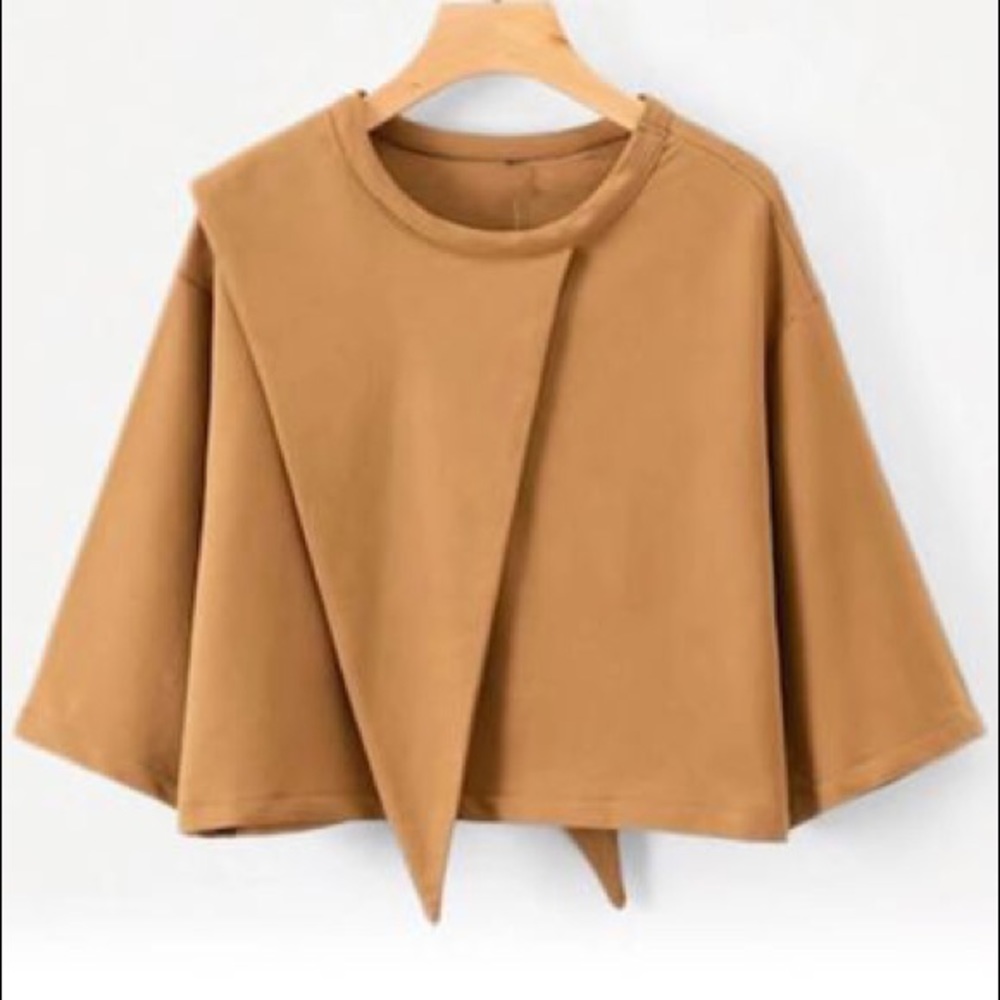 Taupe crop top